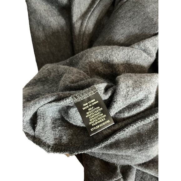 Inspired Hearts gray chunky lace up sleeves pullover sweatshirt crewneck medium - Picture 6 of 6